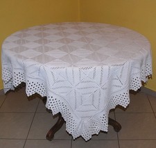 Tovaglia all’uncinetto • Rettangolare150x160• Cotone • Vintage