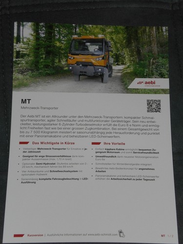 Aebi trasportatore multiuso - mt,