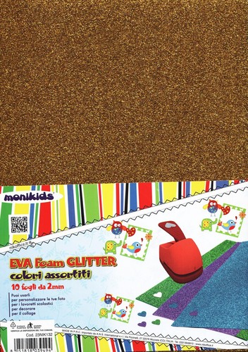 Fogli eva foam glitter adesivi - fogli,