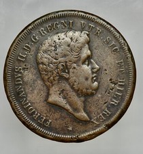 NAPOLI - FERDINANDO II 1830-1859 -AE/  10 TORNESI 1840