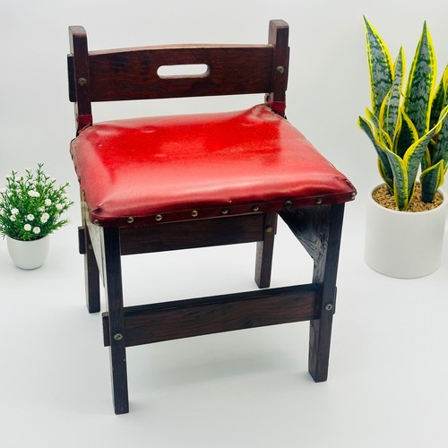 Sedia bambino vintage rosso