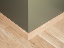 Battiscopa betulla Select 24x80 mm 2 m grezzo battiscopa battiscopa