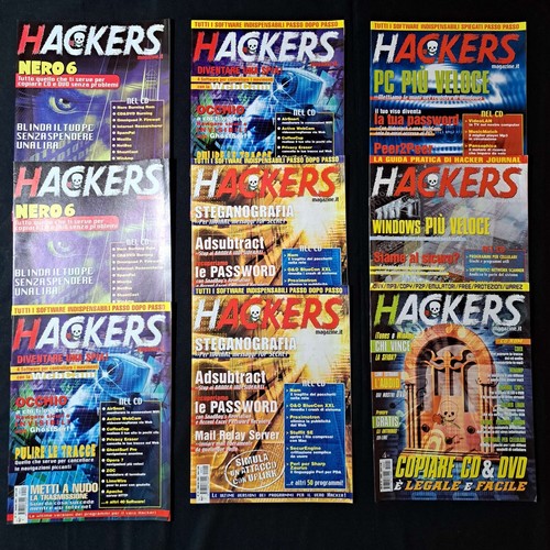 Lotto riviste hacker - "hacker, [