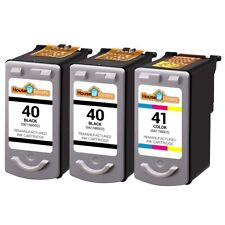 3 pezzi cartuccia inchiostro PG40 nero e CL41 COLORE per Canon PIXMA MP150 MP140