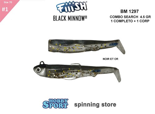 Black minnow fiiish size - minnow,