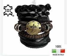 Bracciali uomo pelle in - bracciali,