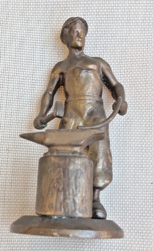Scultura bronzo dorato - bronzo,