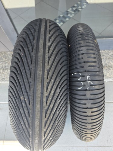 Coppia gomme moto dunlop rain - moto,