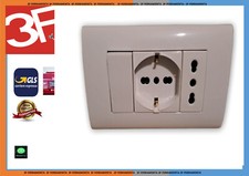 Placca 3 Posti Completa Presa