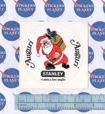 ADESIVO STICKER VINTAGE AUFKLEBER AUTOCOLLANT STANLEY UTENSILI AUGURI