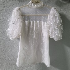 Camicetta vintage bianca con