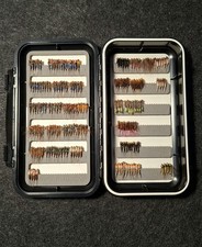 Scatola 180 ninfe artigianali pesca a mosca – perdigon, jig, fatte a mano