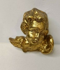 ANGELO, ANGIOLETTO ALATO in RESINA/PASTA, color ORO - DA APPENDERE - VINTAGE