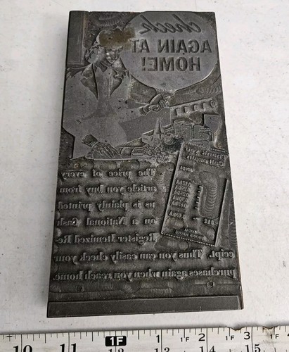 Blocco stampa lettera vintage - blocco,