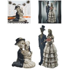 Scheletro Coppia Statuetta