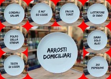 Piatti da risata in ceramica diametro 27 cm divertenti e originali