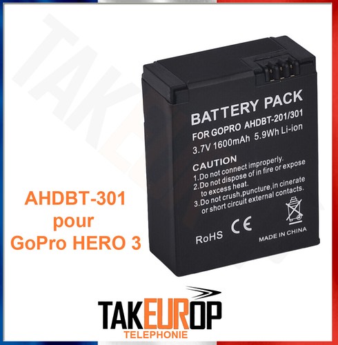 Batterie pour gopro hero - batterie,