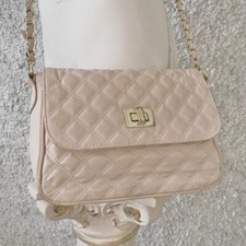 ASOS BORSA TRACOLLA ROSA CHIARO CATENA ORO DORATA MEDIO PICCOLA TRAPUNTATA ZARA