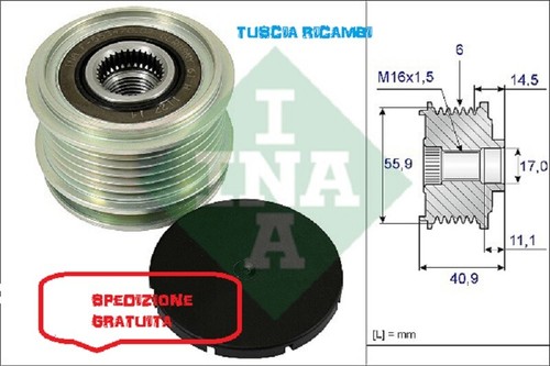 Puleggia ruota libera ina - puleggia,