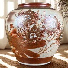 Grande vaso giapponese Kutani