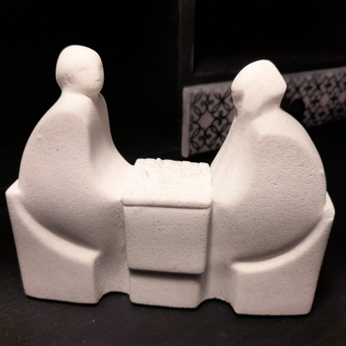 Scultura pietra giocatori - in,