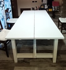 Tavolo allungabile, bianco, 210/289x105 cm