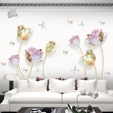 Adesivi Murali Fiori Grandi 3D