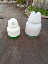 LOT OF 2 PORCELAIN INSULATORS