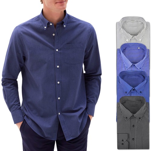 Camicia uomo cotone - cotone, righe