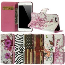 Premium Custodia Cellulare Wallet a Libro Flip Cover Sottile Con Motivo