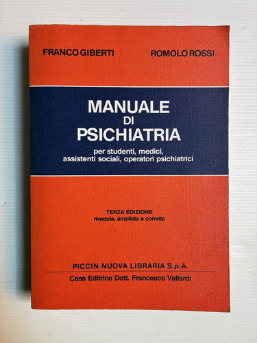 Manuale psichiatria f - manuale,
