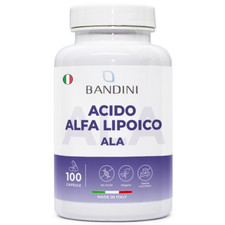 Bandini® Acido Alfa Lipoico 100 Capsule ALA - Antiossidante naturale al 100%