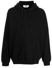 Felpa nera con cappuccio