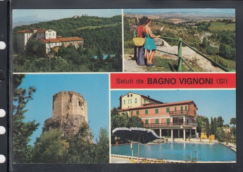 Cartolina saluti bagno - saluti, da