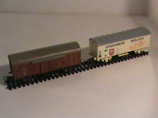 lot 2 wagons couvert HO