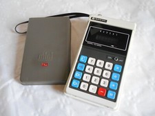 Vintage calculator Sanyo CX 6000 LSI Japan 1970s green led working