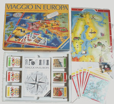 VIAGGIO IN EUROPA gioco in scatola RAVESBURG 1980  completo con  spiegazioni