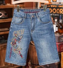 Jeans Uomo Blu Denim Estivo