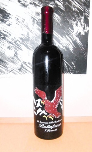Antica bottiglia vino rosso - bottiglia,