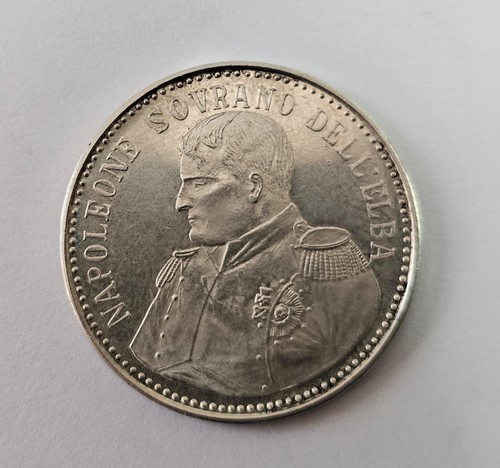 Medaglia argento napoleone - medaglia,