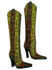 Stivali Tom Ford con cristalli colorati, nuovi mai usati taglia IT39 US 7,5