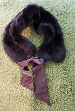 Collo di pelliccia marrone