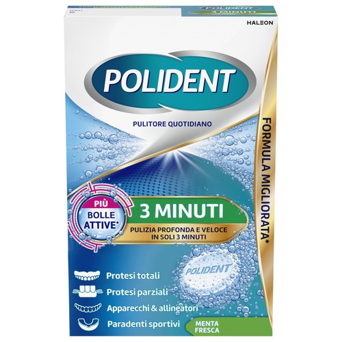 Polident minuti pulizia - 3, minuti,