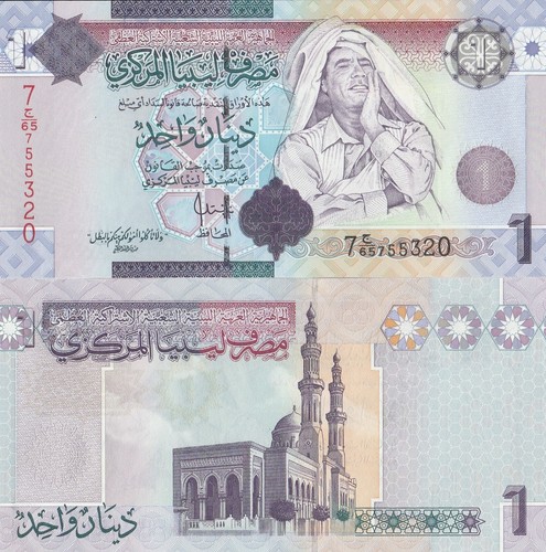 Libia banconota dinari 2009 - libia,