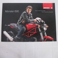 per Ducati monster 695 moto capirossi depliant brochure pubblicità catalogo