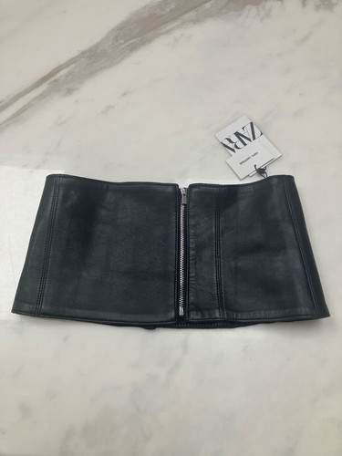 Cintura corsetto pelle nera