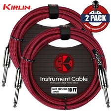 2-PACK Kirlin 10FT 1/4"