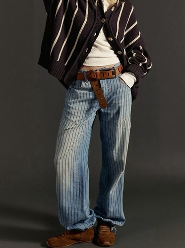 Jeans gessato free people - jeans,