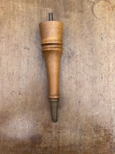Piedi gambe in legno a spillo per restauro pouf sgabello mobili antichi anni 50