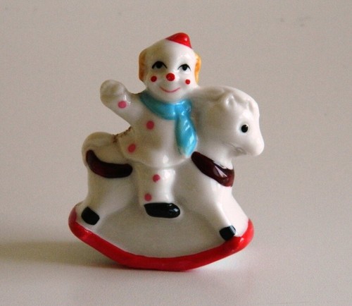 Statuina ceramica clown - in,